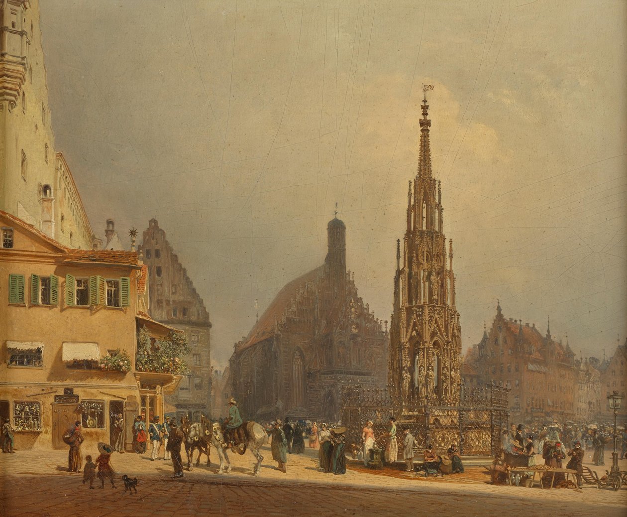 La belle fontaine devant l