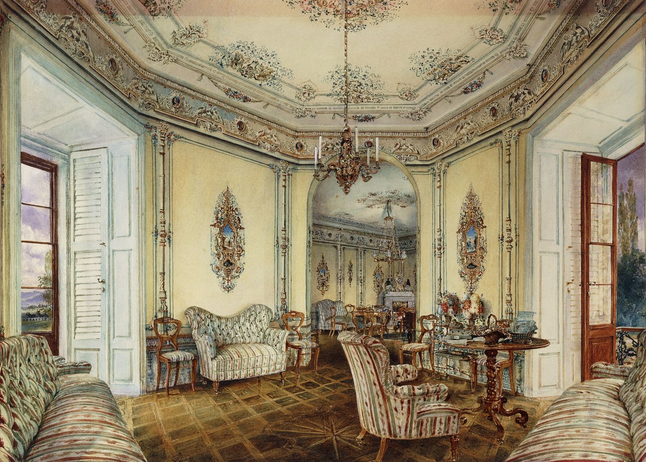 Vue intérieure du salon d