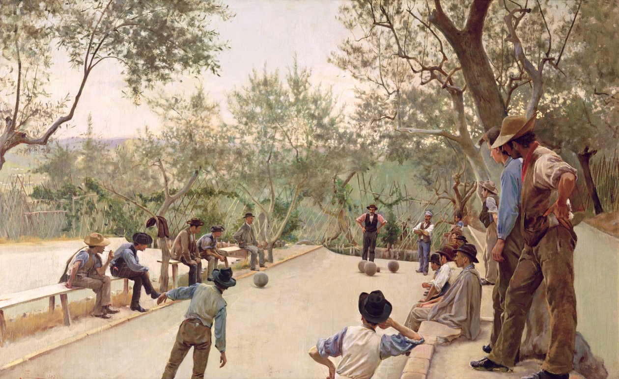 Les joueurs de boules, 1882 - Ruggero Focardi