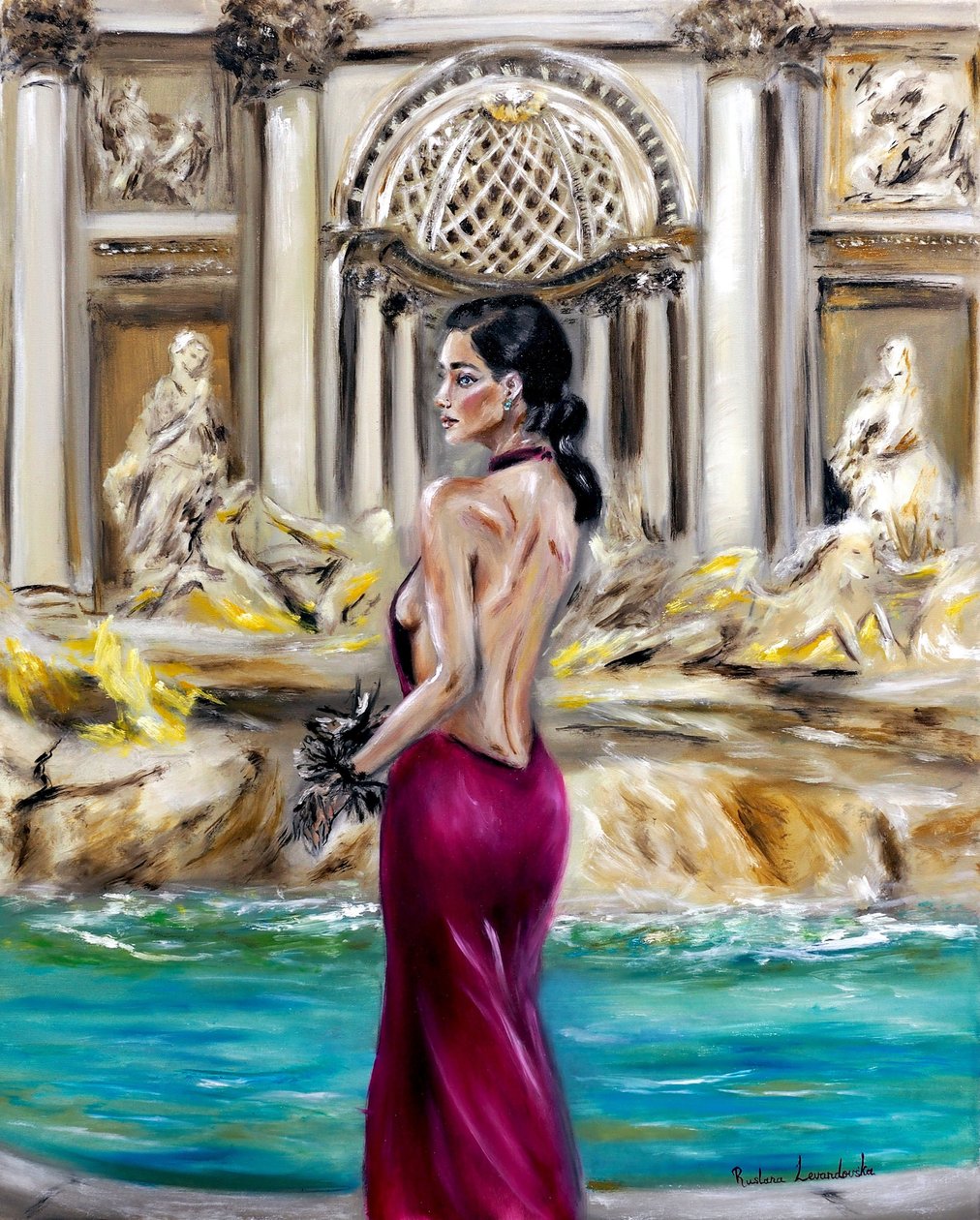 À la fontaine de Trevi, 2022 - Ruslana Levandovska