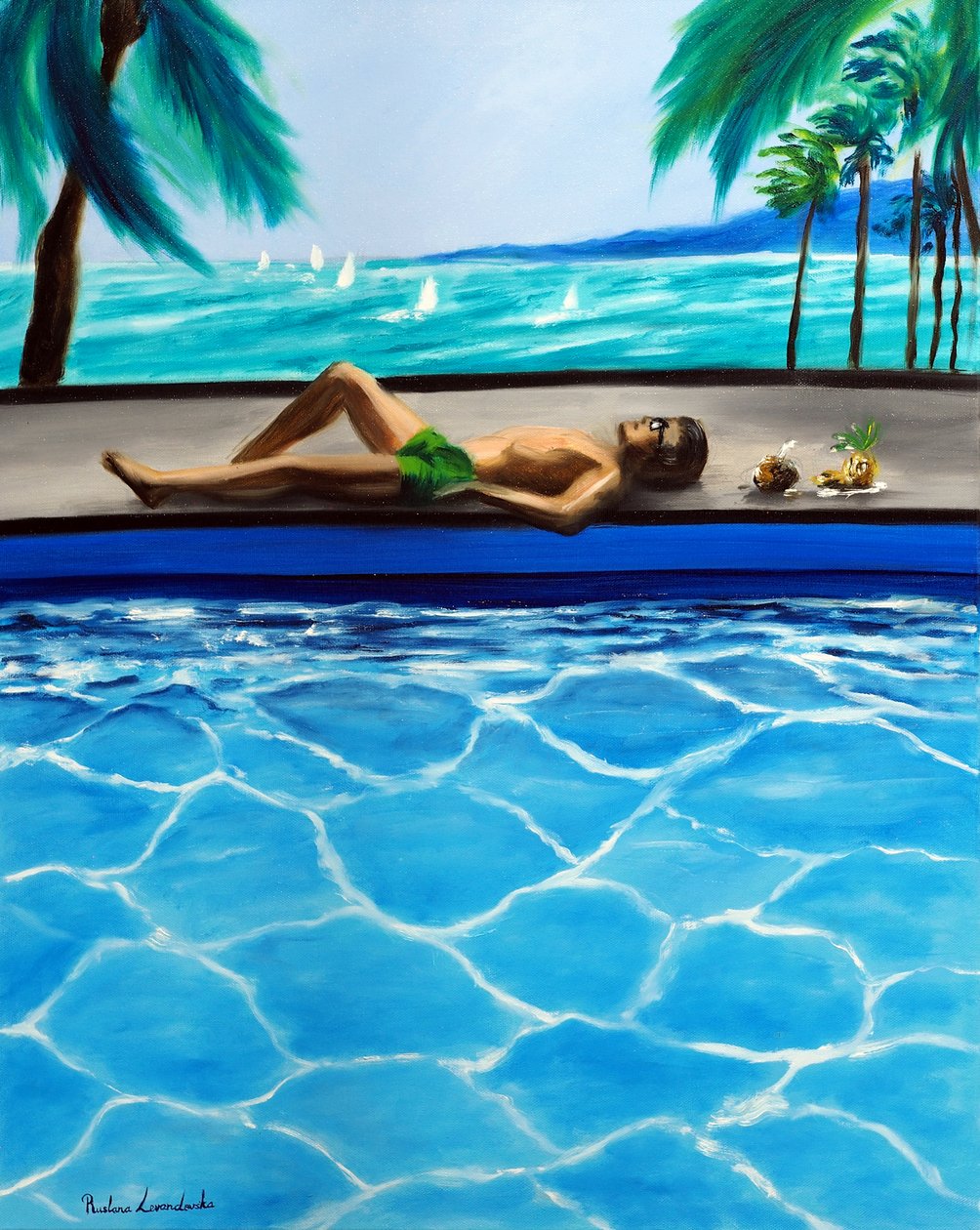 Été sans fin, 2025 (huile sur toile) - Ruslana Levandovska