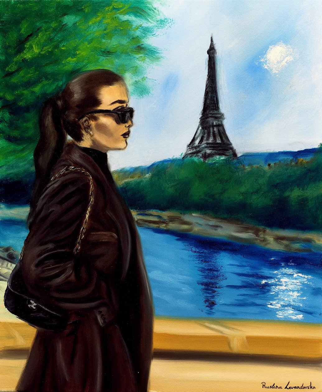 Après-midi parisien, 2024 (huile sur toile) - Ruslana Levandovska