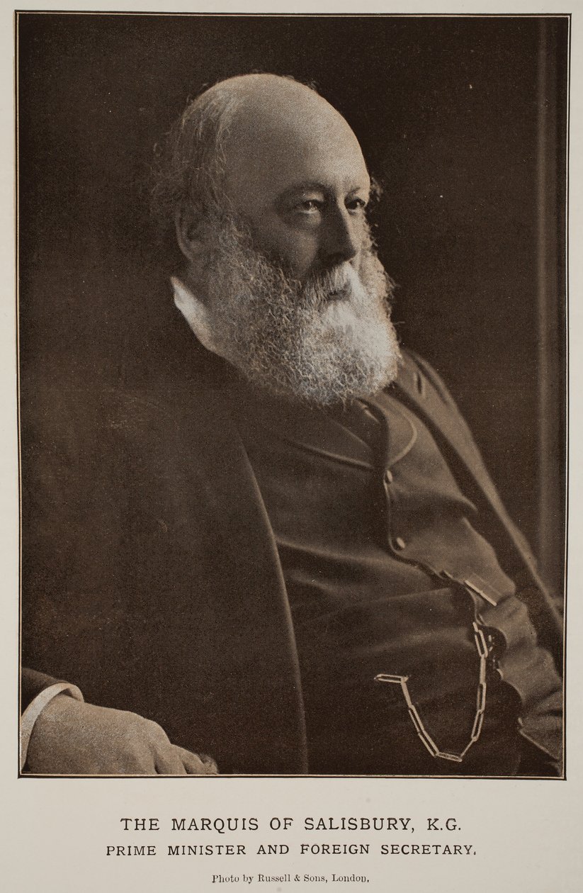 Le Marquis de Salisbury, K. G. (photo sépia) - Russell & Sons Photography