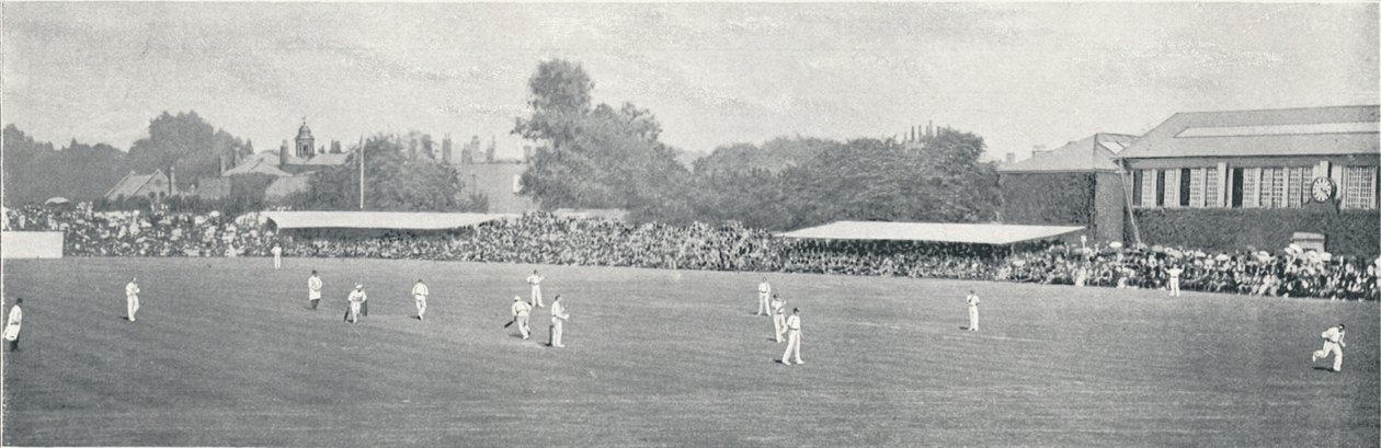 Match de cricket universitaire à Lords, vers 1896 - Russell and Sons
