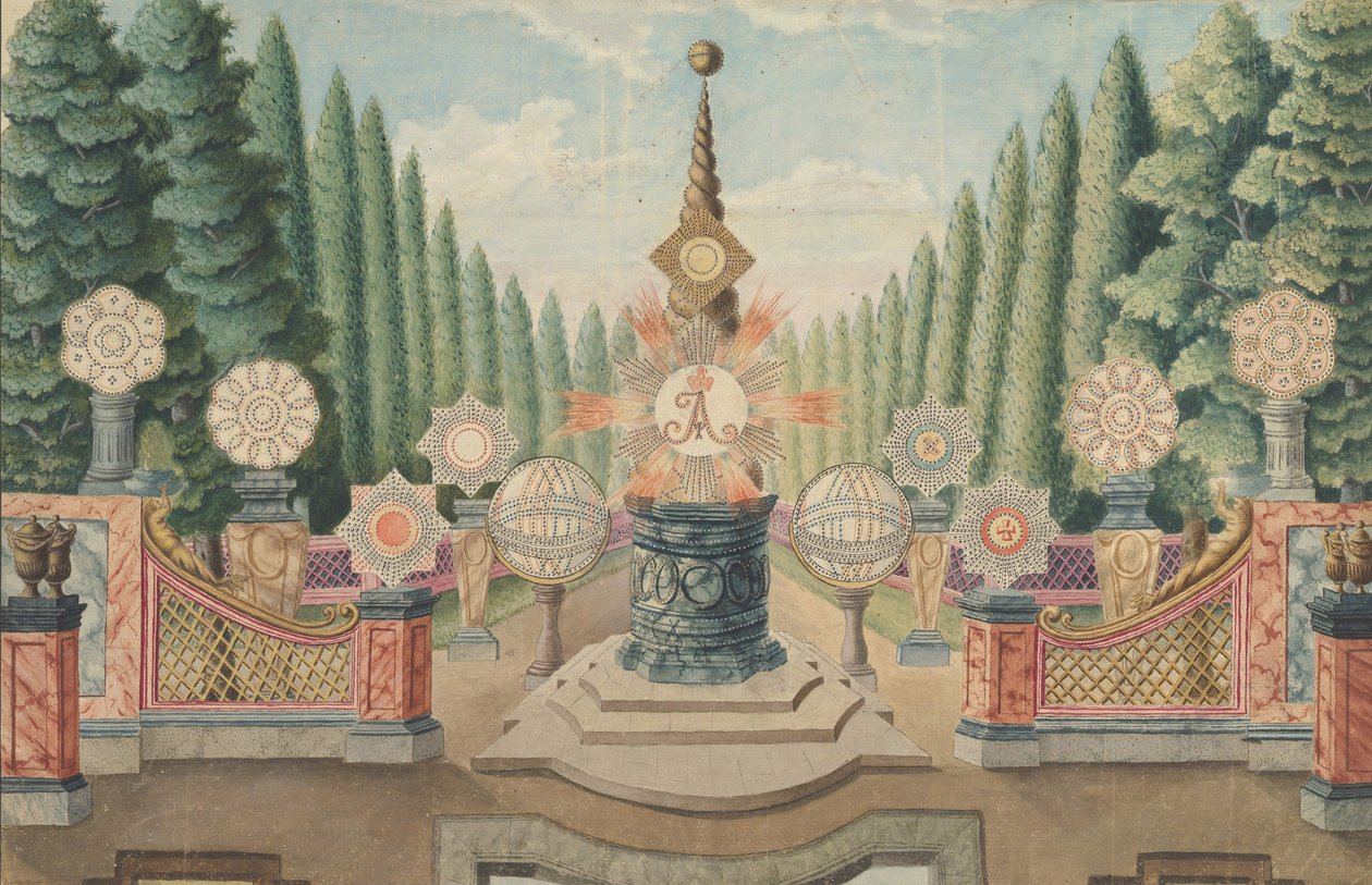 Couronnement du tsar Alexandre Ier, Moscou, septembre 1801 - Russian School