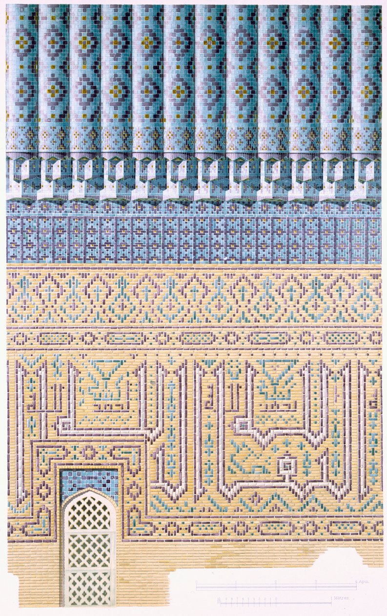 Détails décoratifs de la coupole, du niveau du sol vers le haut, pub. 1905 - Russian School.