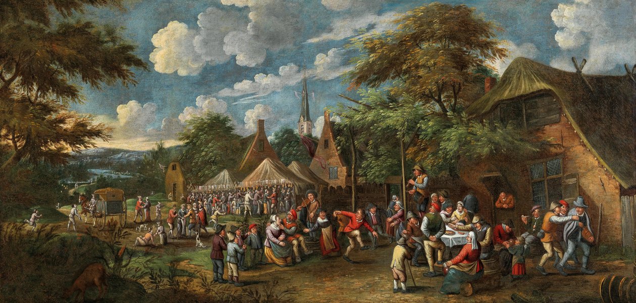 Fête de village, vers 1700 - Rutger Verburgh