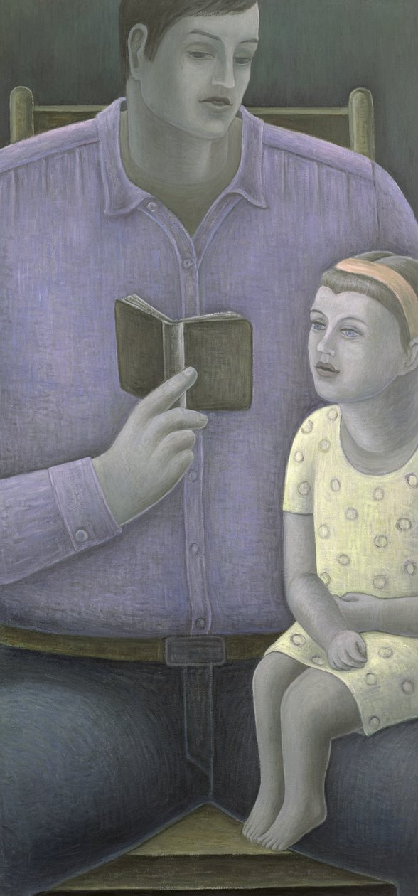 Homme lisant à une fille, 2003 - Ruth Addinall