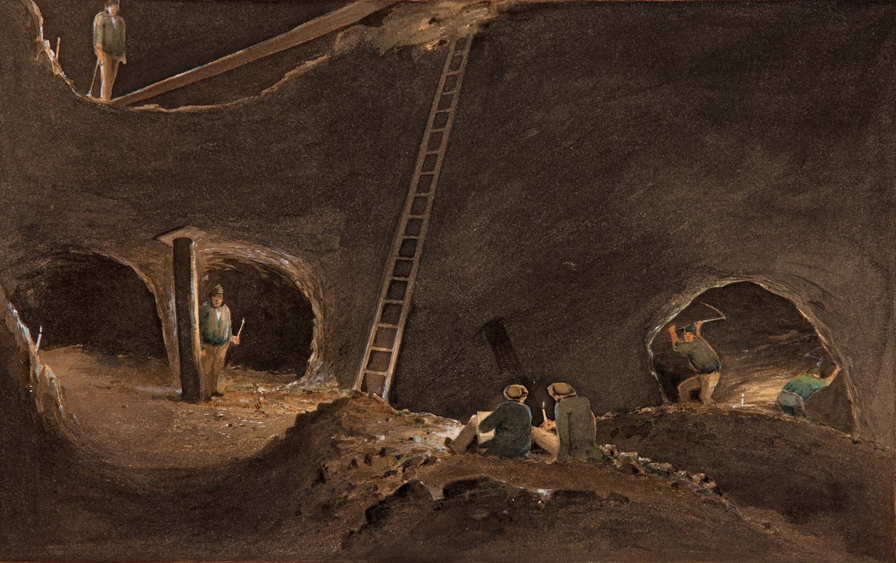 Nealess Stopes, Mine de Burra Burra, 12 avril 1847 - S. T. Gill