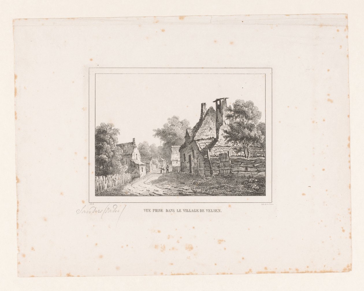 Vue du village de Velsen - S.F. Sanders