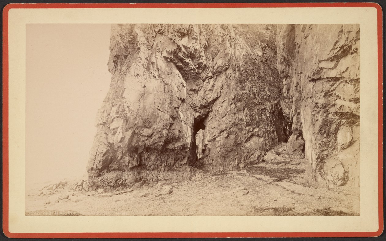 Split Rock depuis le nord, Mt. Desert. - S.R. Stoddard