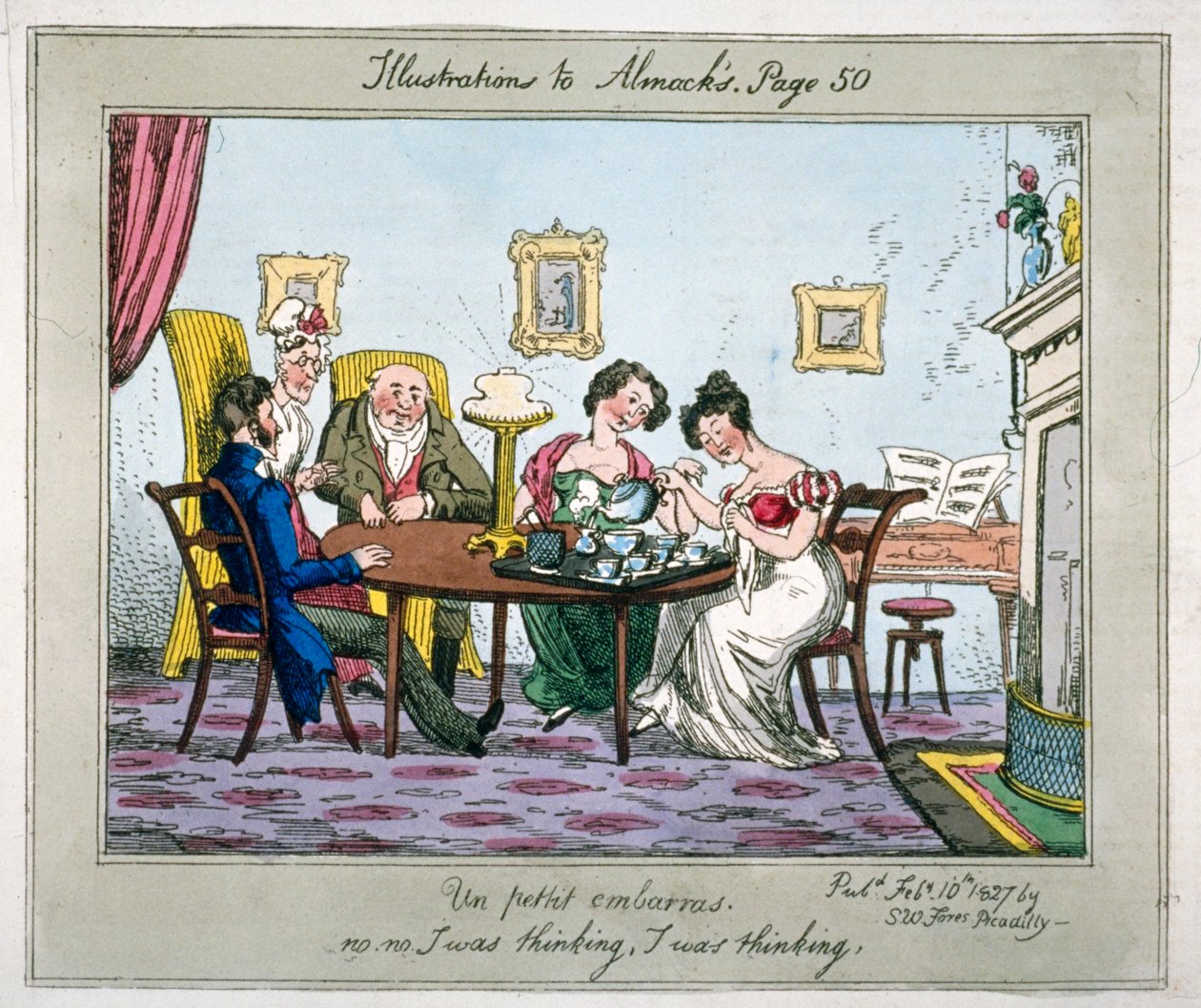 Un petit embarras, non, non. Je pensais, je pensais, 1827 - SW Fores