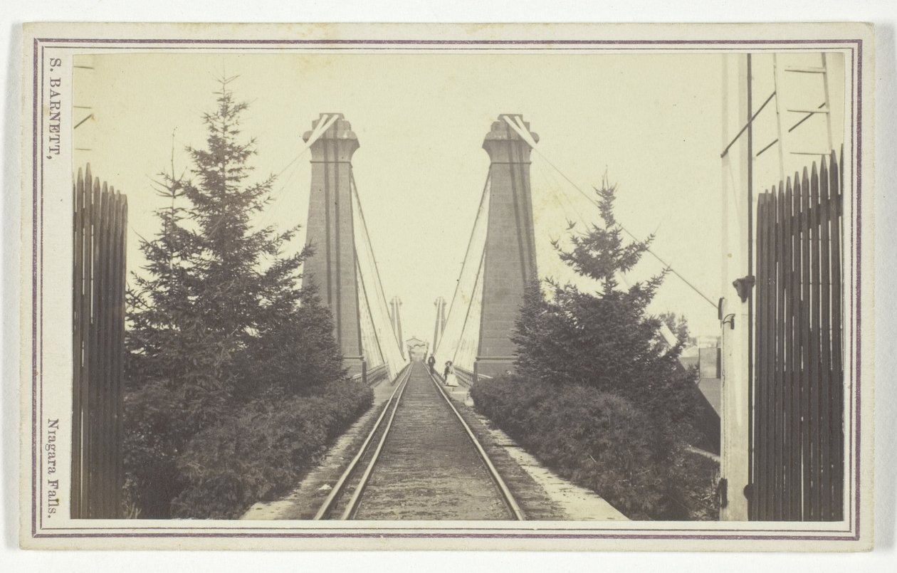 Pont suspendu ferroviaire, chutes du Niagara - S. Barnett