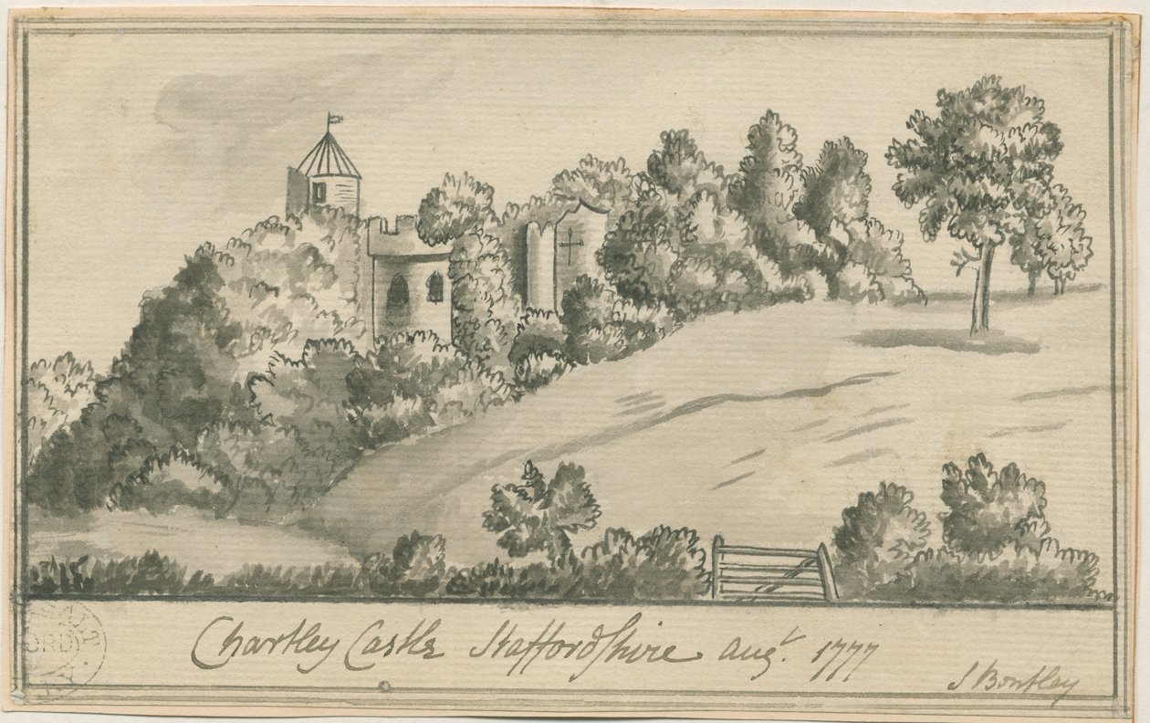 Château de Chartley, août 1777 - S Bentley
