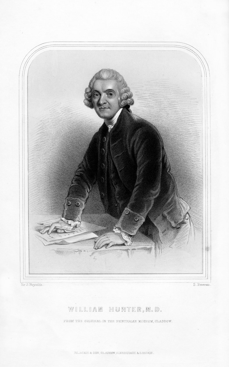 Dr William Hunter, anatomiste et obstétricien écossais, 1870 - S. Freeman