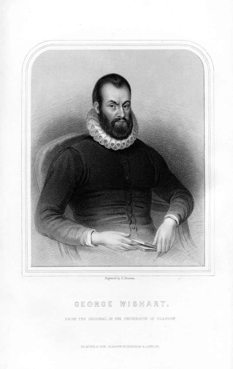 George Wishart, réformateur religieux écossais et martyr protestant, 1870 - S. Freeman