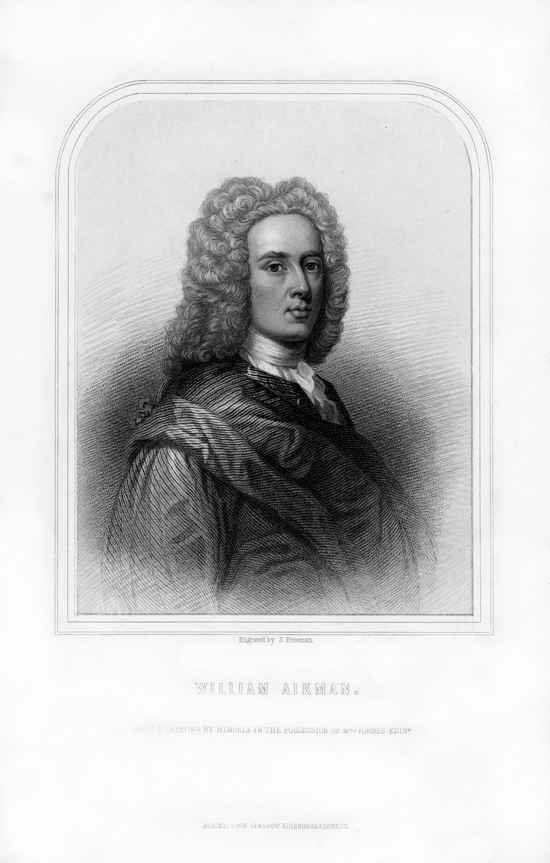 William Aikman, éminent peintre portraitiste écossais, 1870 - S. Freeman