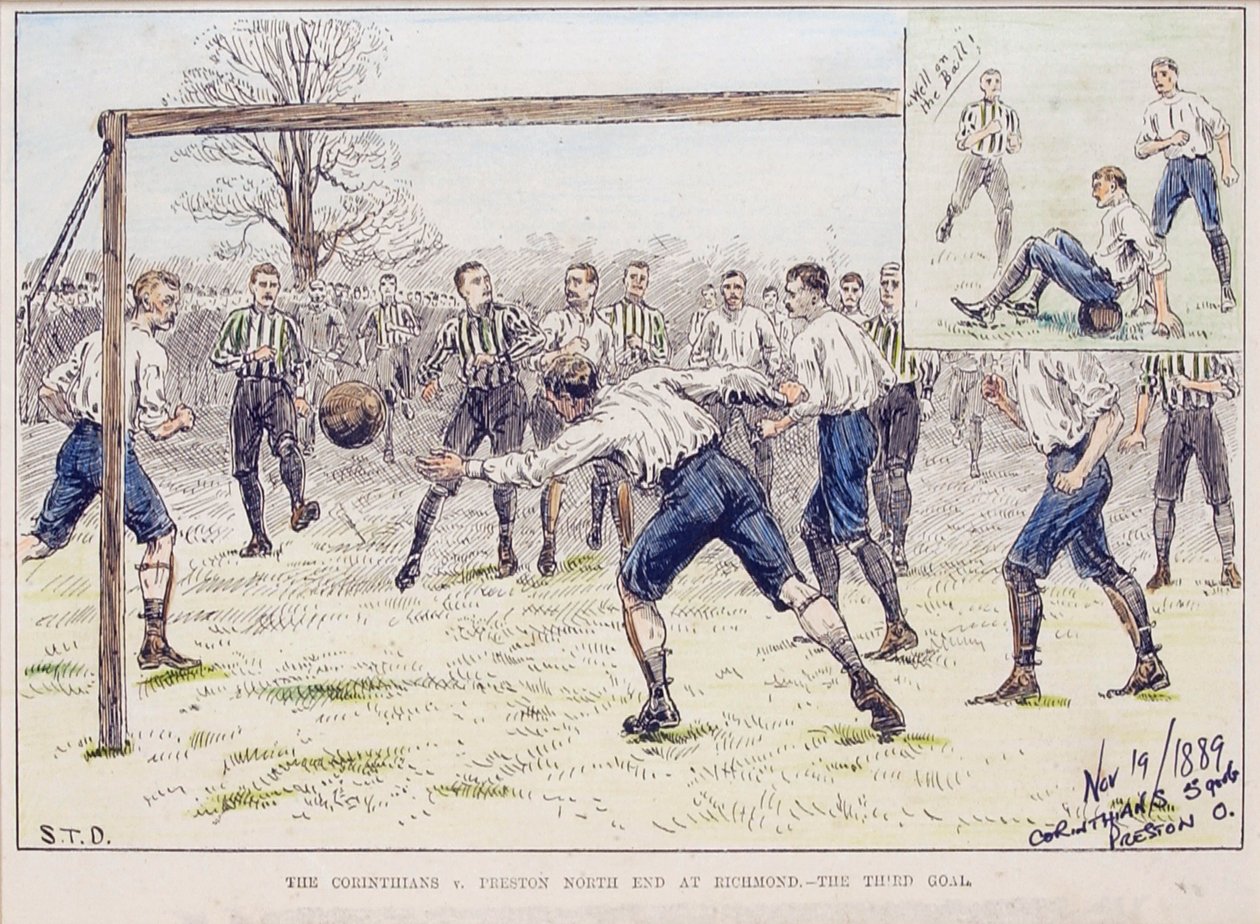 Les Corinthiens contre Preston North End à Richmond - Le troisième but, de 