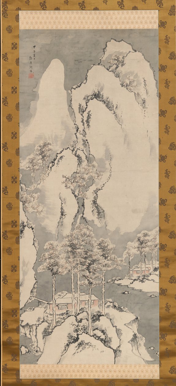 Paysage enneigé, 1744 - Sakaki Hyakusen