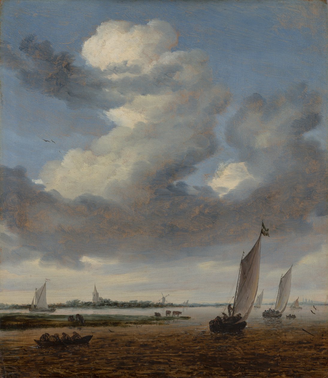 Vue de Beverwijk depuis le Wijkermeer - Salomon van Ruisdael or Ruysdael