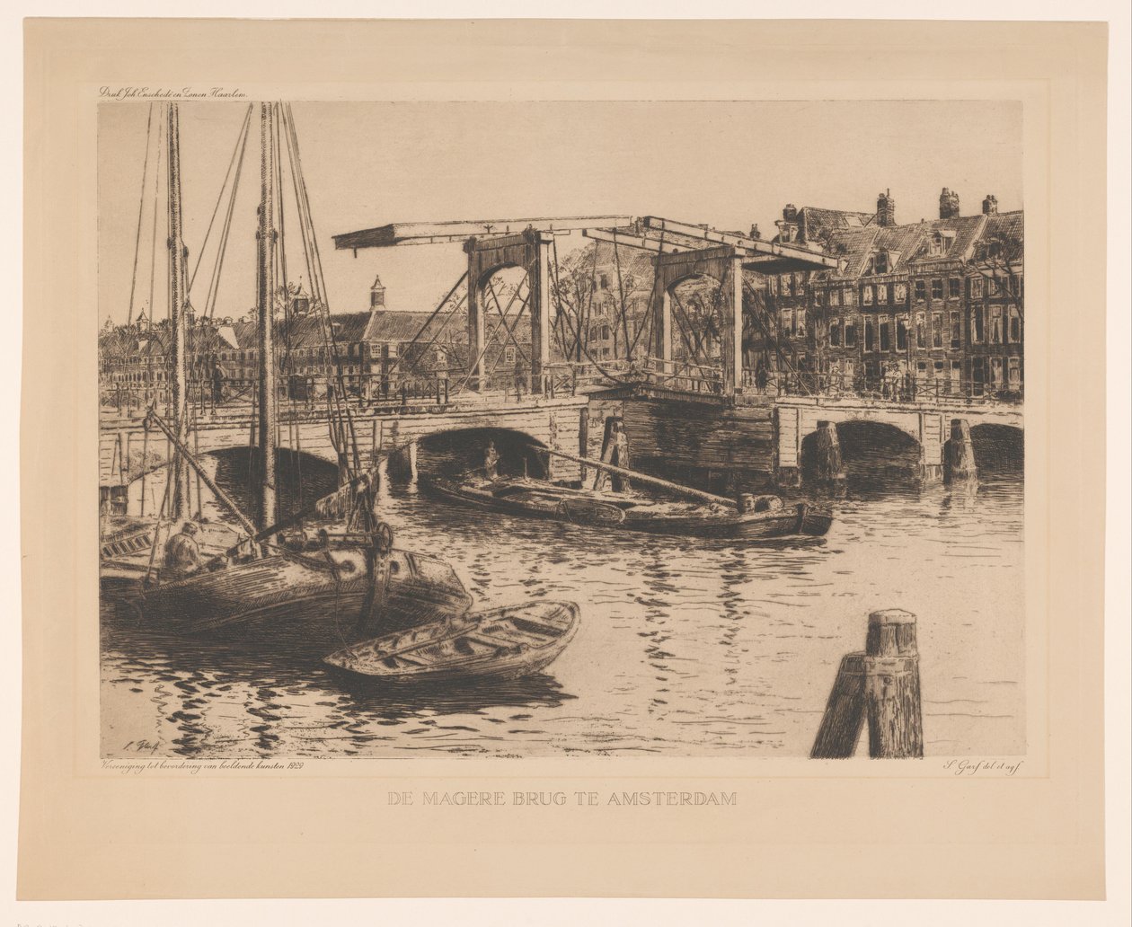 Le Pont Maigre à Amsterdam - Salomon Garf