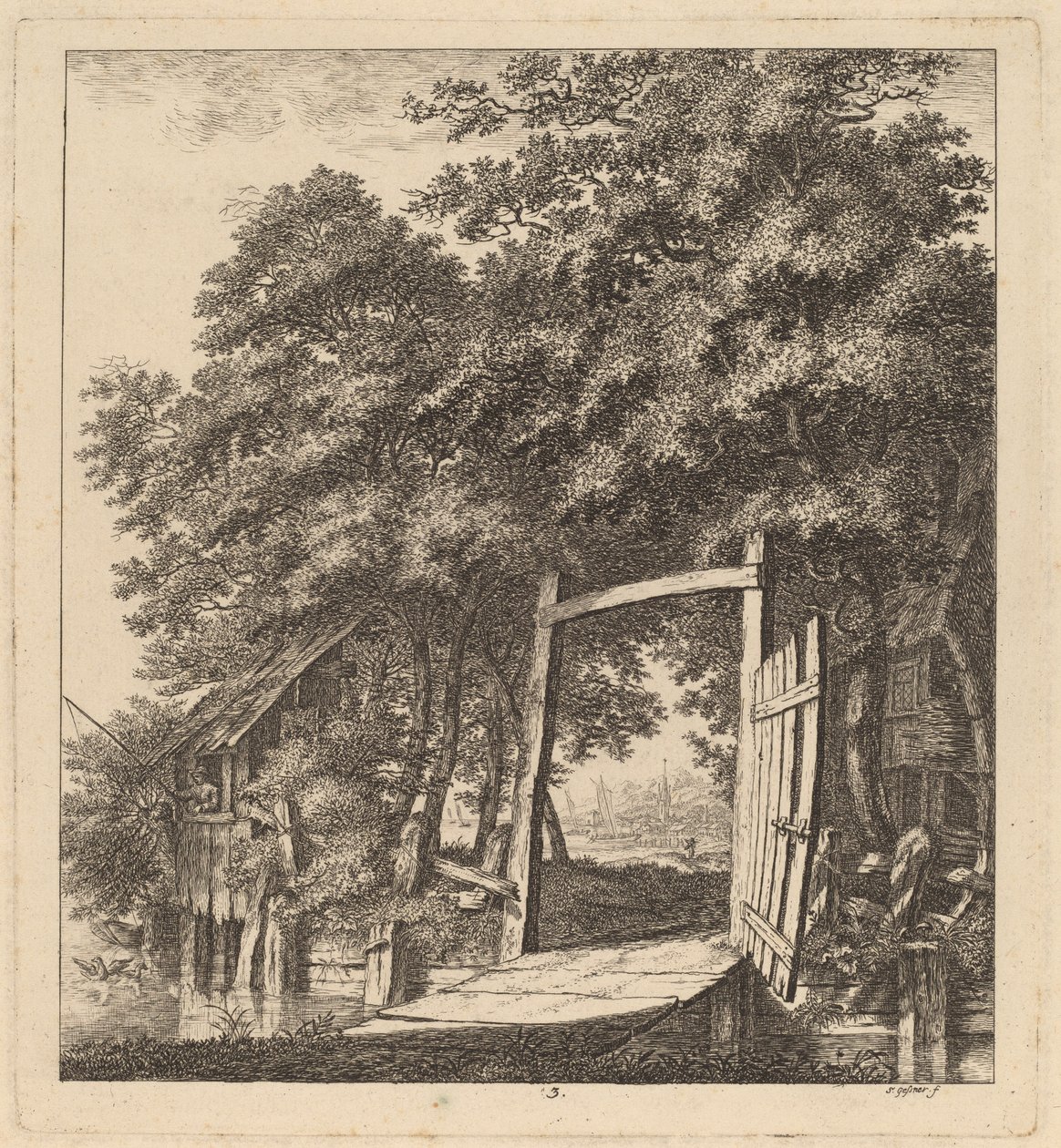 Une porte rustique au bord d