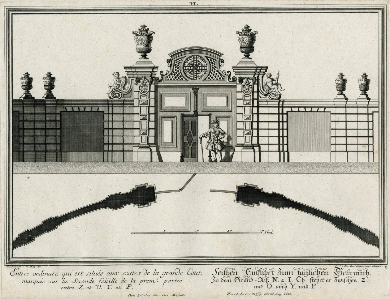 Plan et élévation d