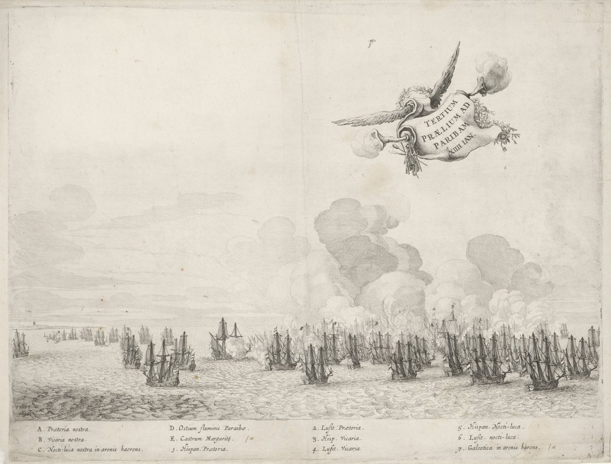 Troisième bataille avec la flotte portugaise à Paraiba, 1640 - Salomon Savery