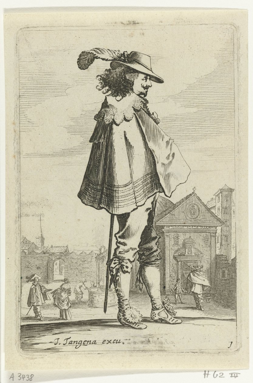 Officier debout de profil - Salomon Savery
