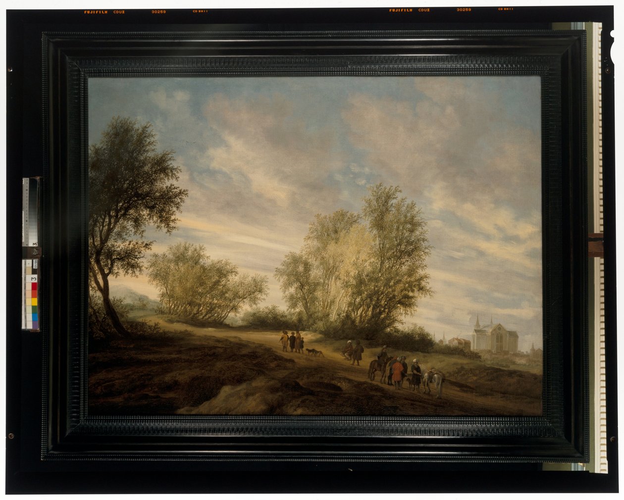 Paysage boisé et Joseph sauvé du puits - Salomon van Ruisdael or Ruysdael