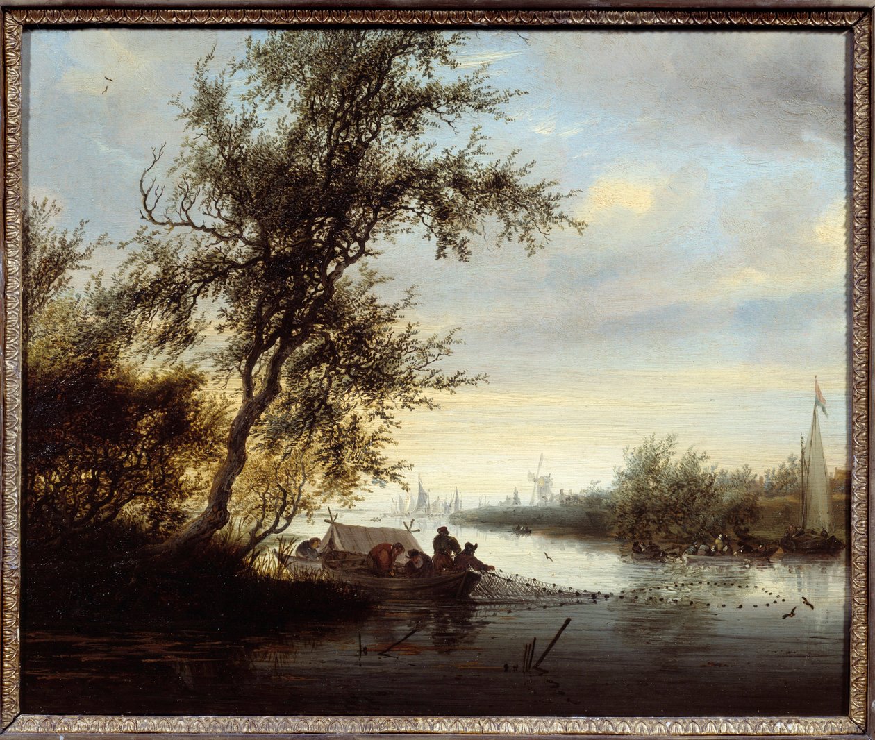 Sœurs dans un bateau - Salomon van Ruisdael or Ruysdael