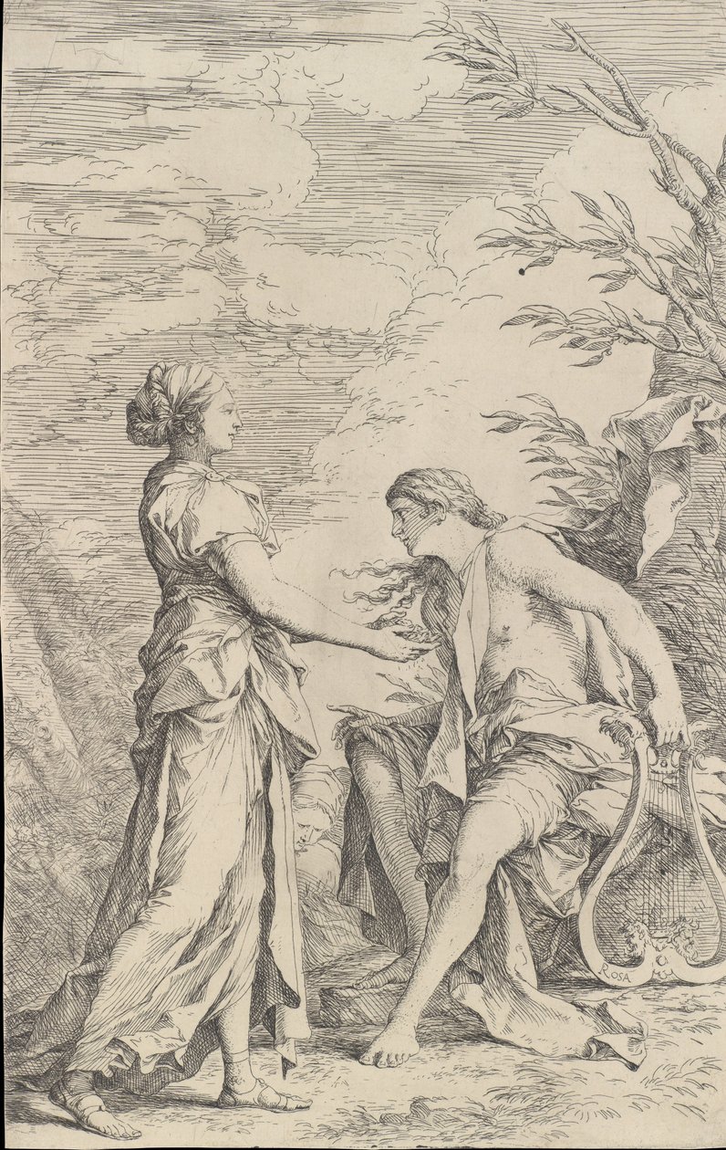 Apollon et la Sibylle de Cumes - Salvator Rosa