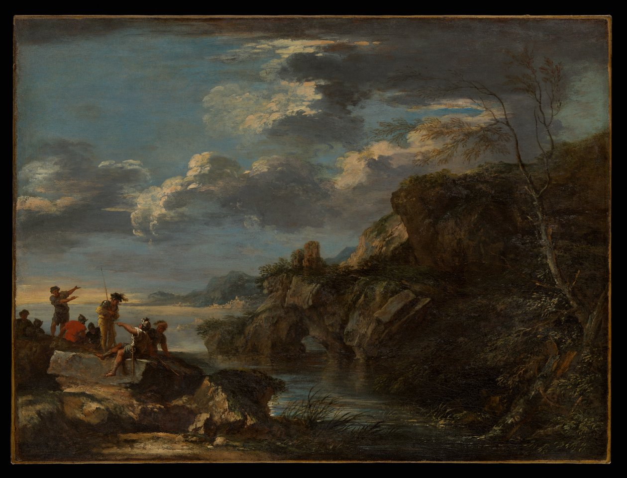 Des bandits sur une côte rocheuse - Salvator Rosa