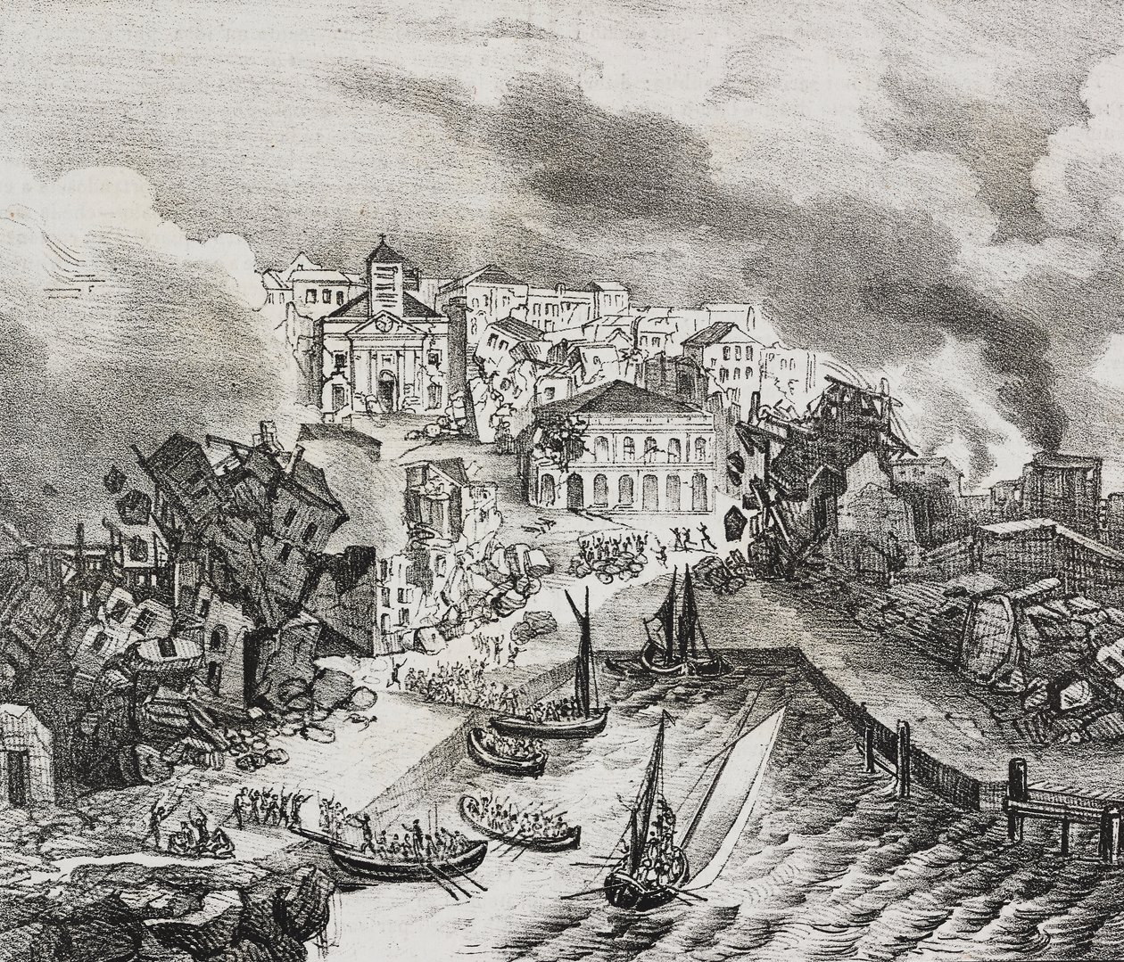Destruction de Pointe-à-Pitre lors du tremblement de terre du 8 février - Salvatore Puglia