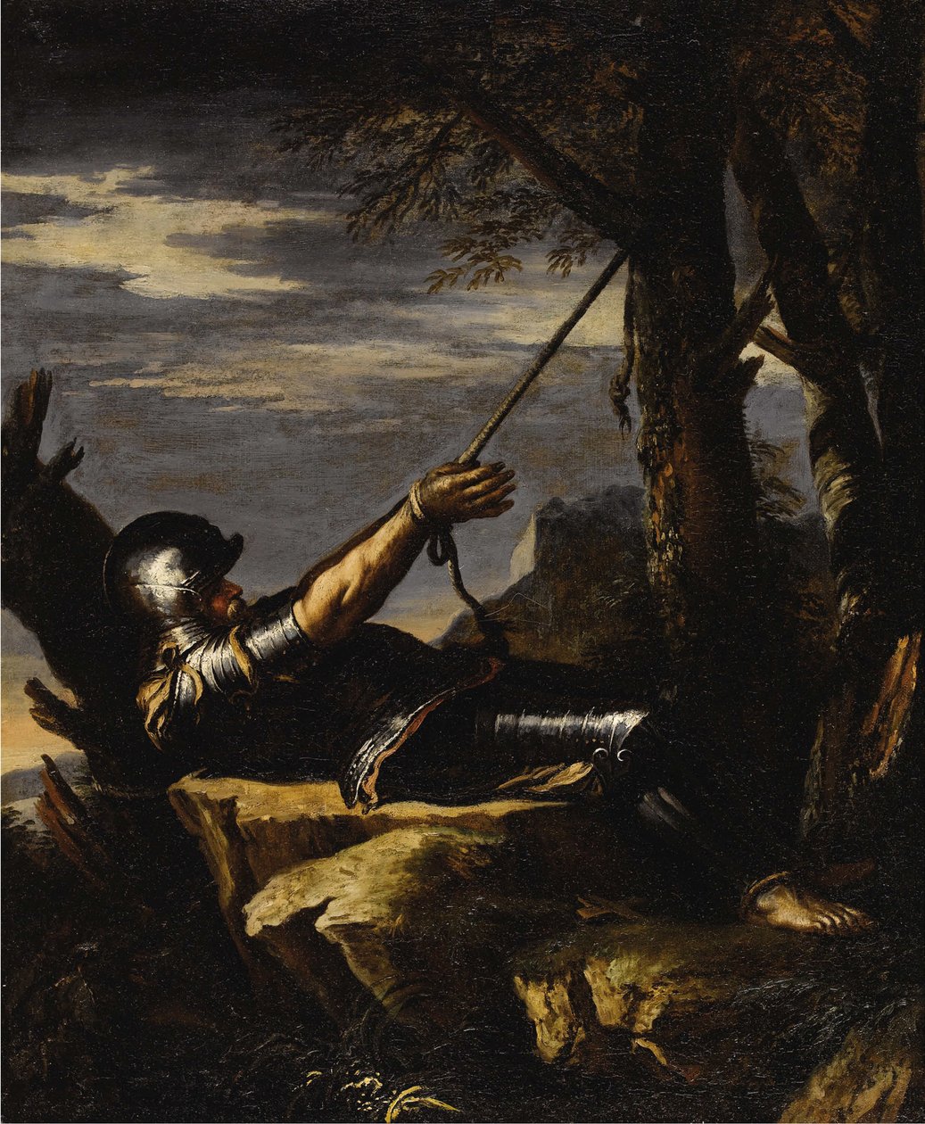 Saint Guillaume de Maleval pénitent, c. 1647-1648 - Salvatore Rosa