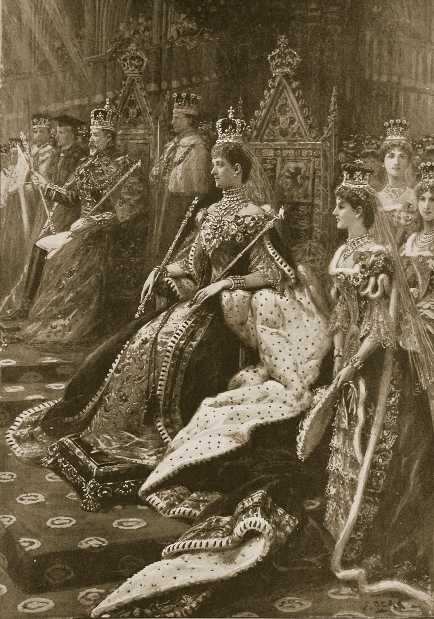 La cérémonie de couronnement de 1902 : La position d
