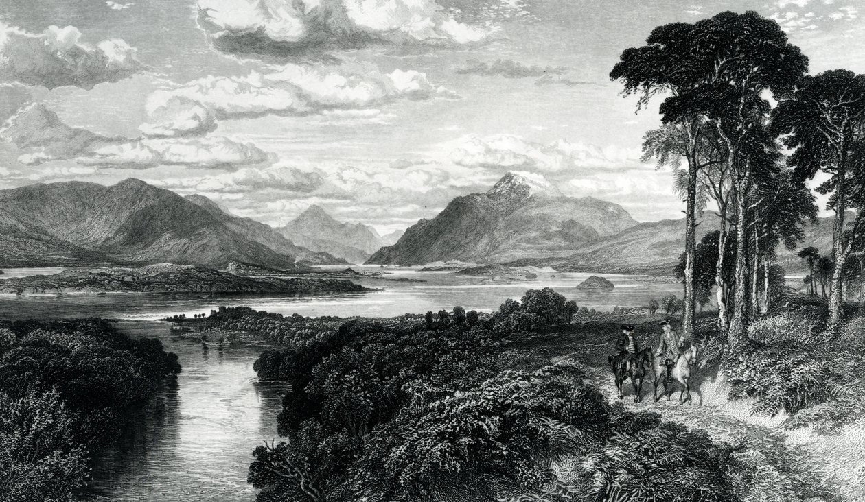 Loch Lomond, gravé par Thomas Brown, de 