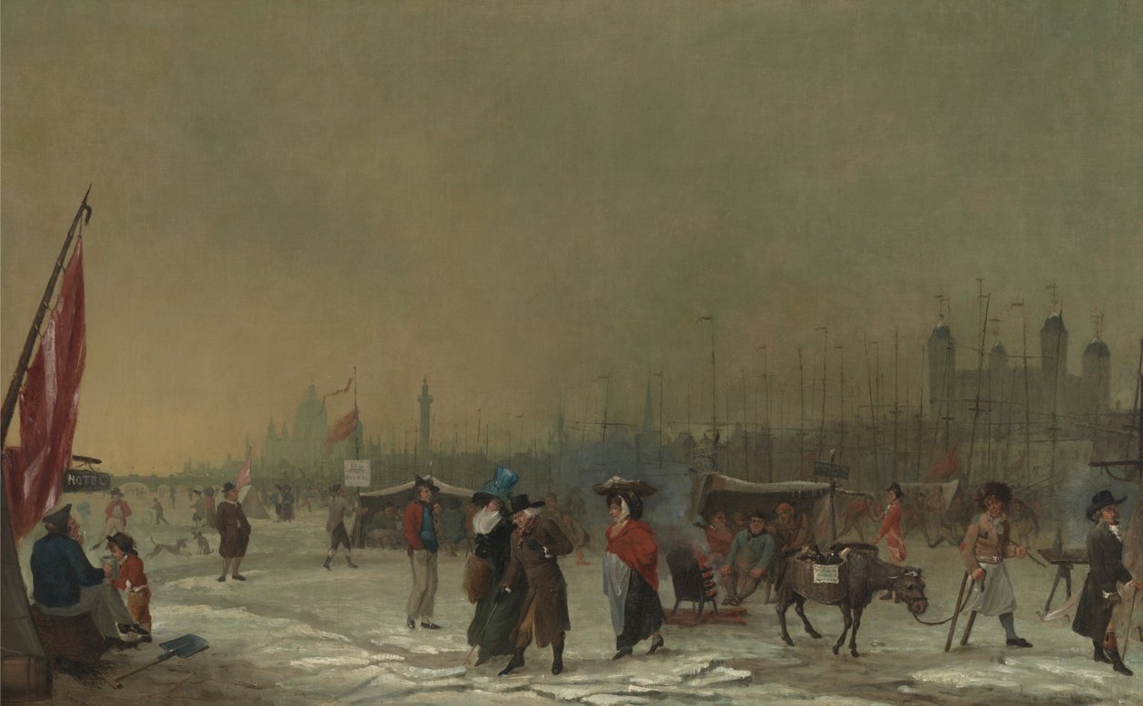 Gel sur la Tamise - Samuel Collings