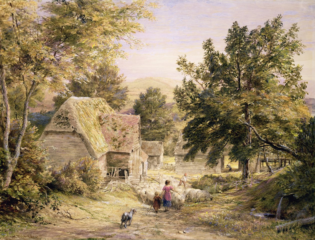 Une ferme près de Princes Risborough, 18456 - Samuel Palmer