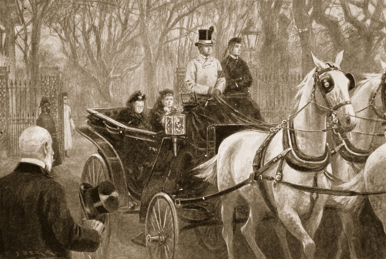 Dernière promenade de la reine Victoria : Osborne, 15 janvier - Samuel (after) Begg