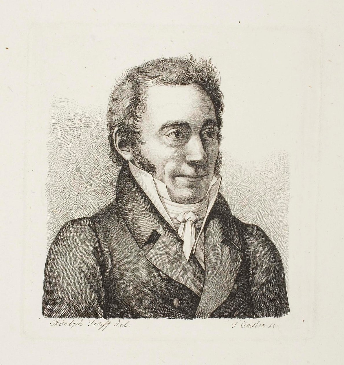 Portrait d’homme - Samuel Amsler