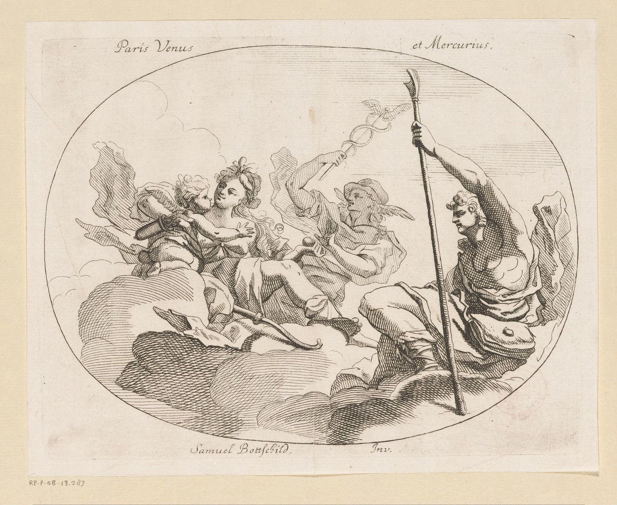 Pâris, Vénus et Mercure - Samuel Bottschild