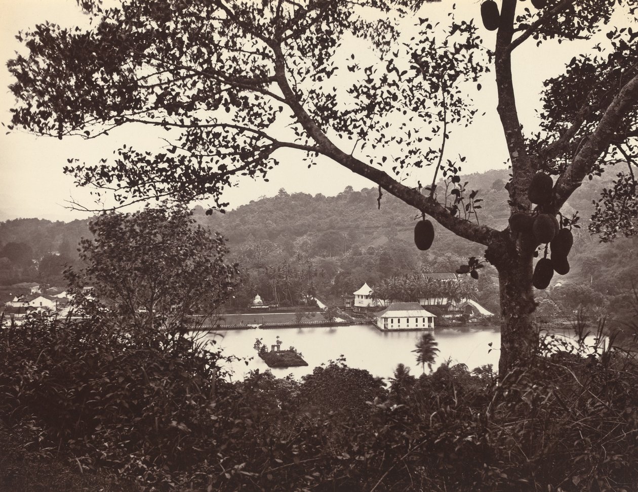 Vue depuis Upper Lake Road montrant le Temple et l