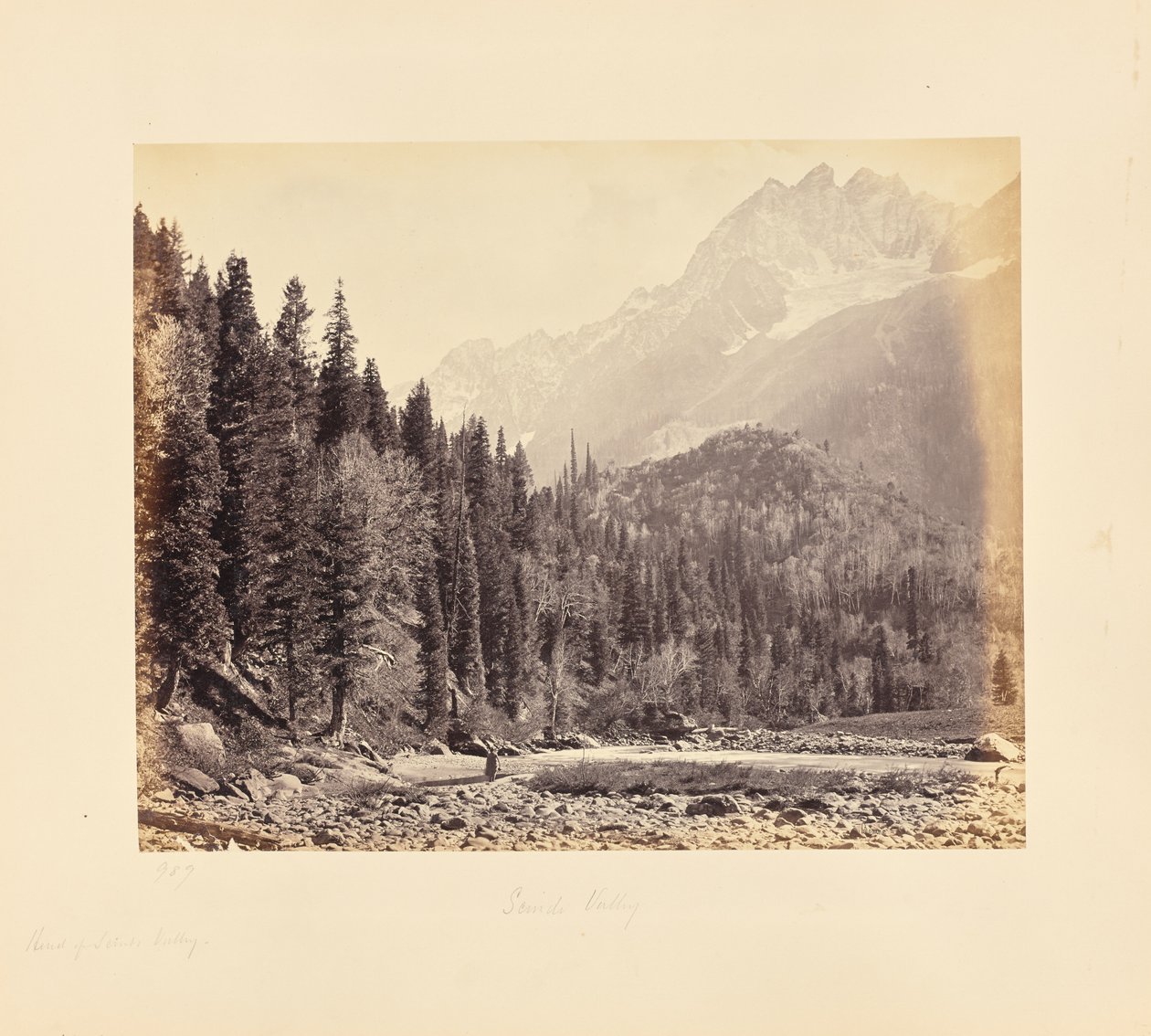 Vue dans la vallée de Scinde - Samuel Bourne