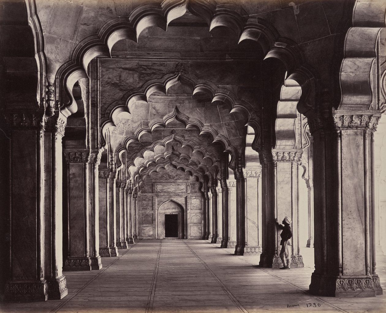 Agra. La Moti Masjid, la Mosquée des Perles. Vue de l