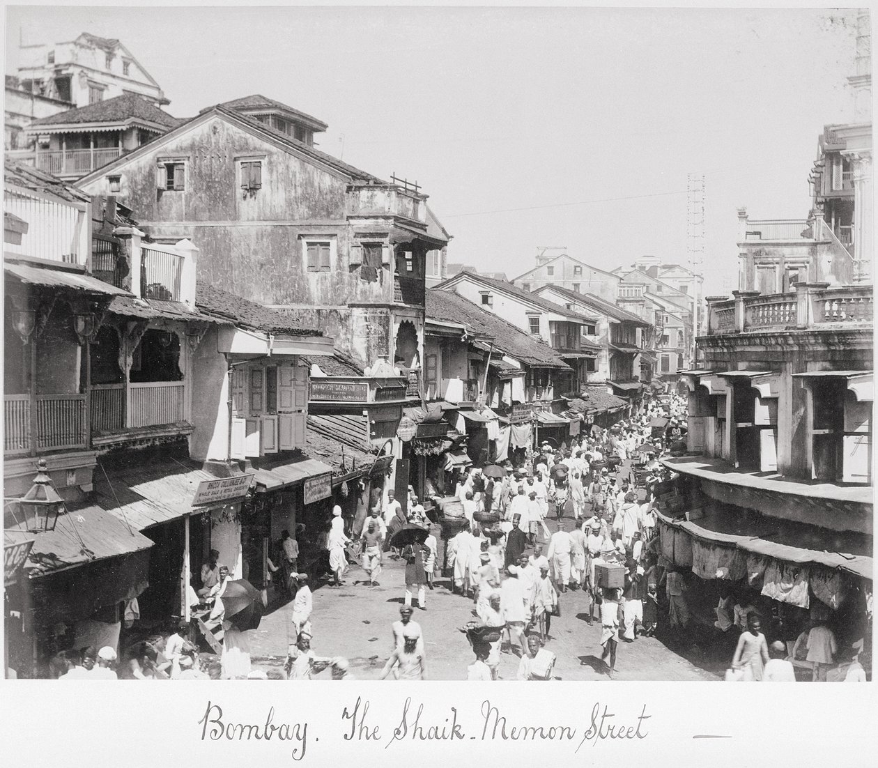 Bombay, rue Said-Memon - Samuel Bourne
