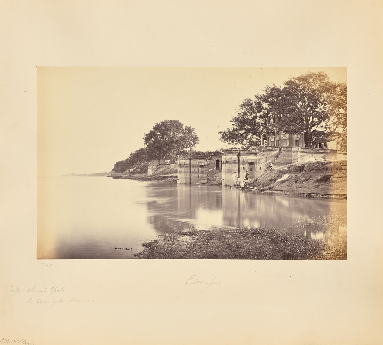 Cawnpore ; Suttee Chowra Ghat, scène du massacre - Samuel Bourne