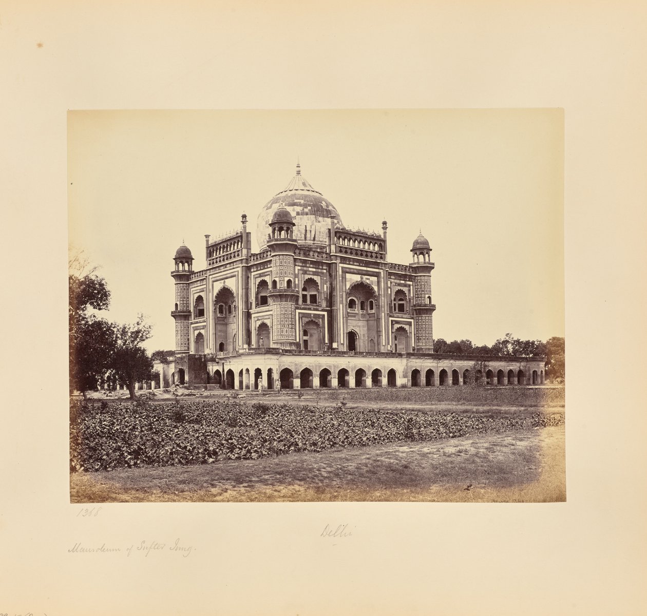 Delhi; Le mausolée de Safdar Jung - Samuel Bourne