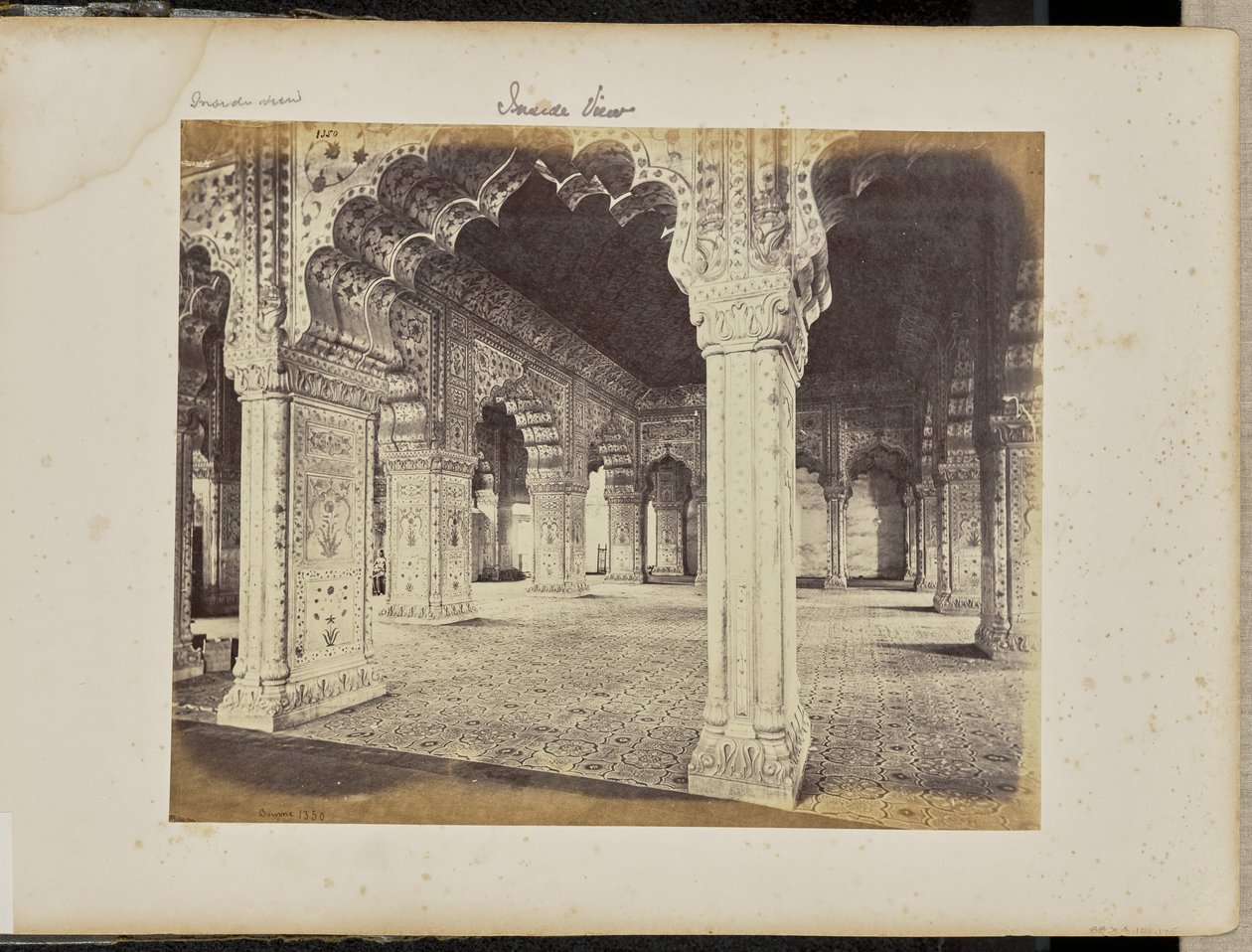 Delhi - Le palais, intérieur du Diwan-i-Khas - Samuel Bourne