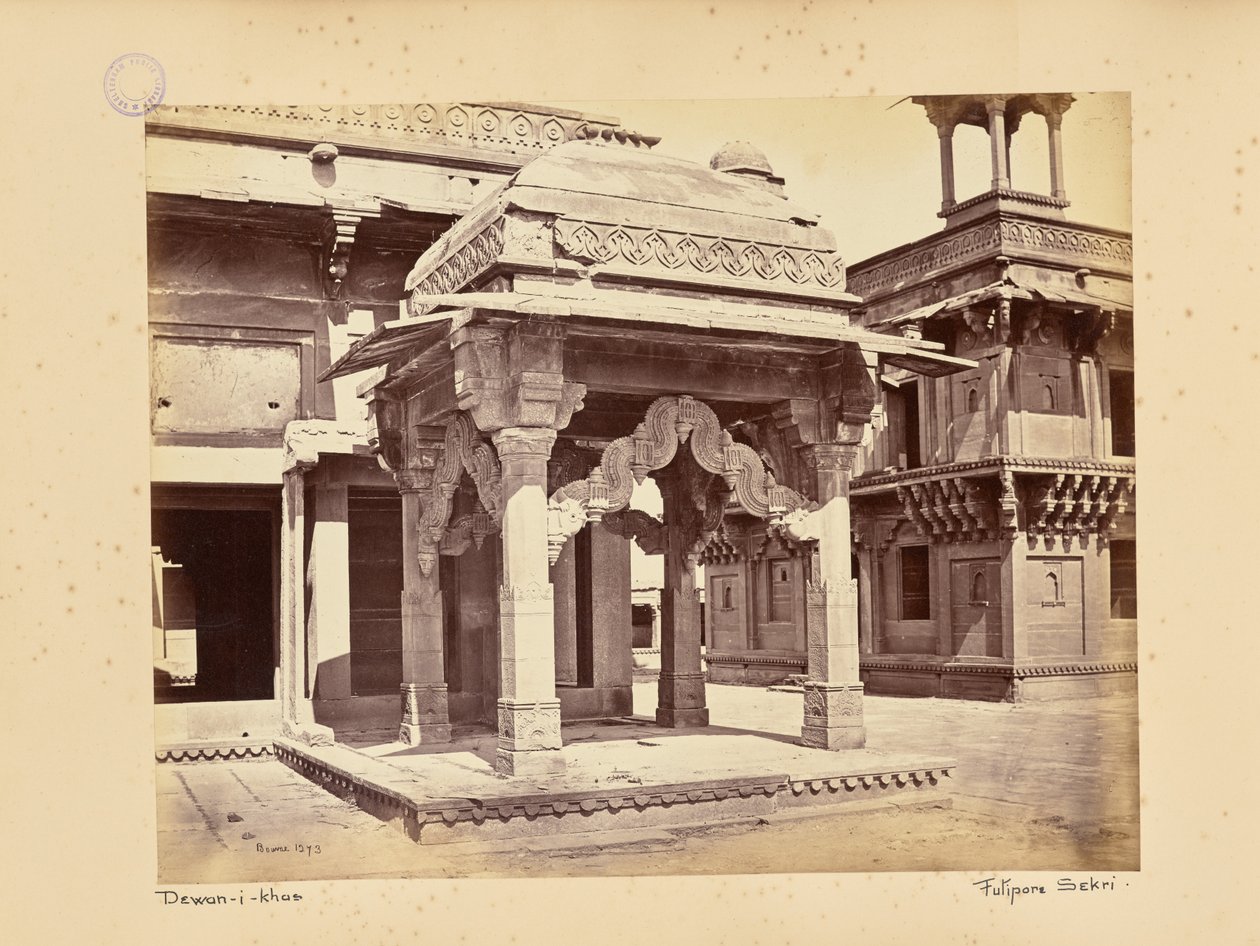 Fatehpur Sikri ; Guru-ki-Mandi ou temple du saint hindou - Samuel Bourne